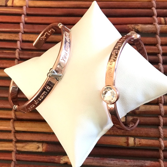Mary Kay Small cuff Bangle Bracelets Rose Gold color - Picture 1 of 4